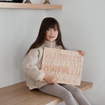 QToys Capital letter tracing board