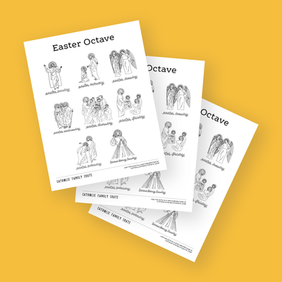 Easter Octave Countdown Coloring Page