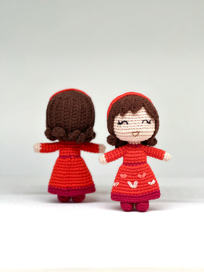 Mini Doll with Floral Dress