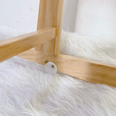 Modern Rocking<br> Moses Bassinet Stand<br>with brake<br>Natural
