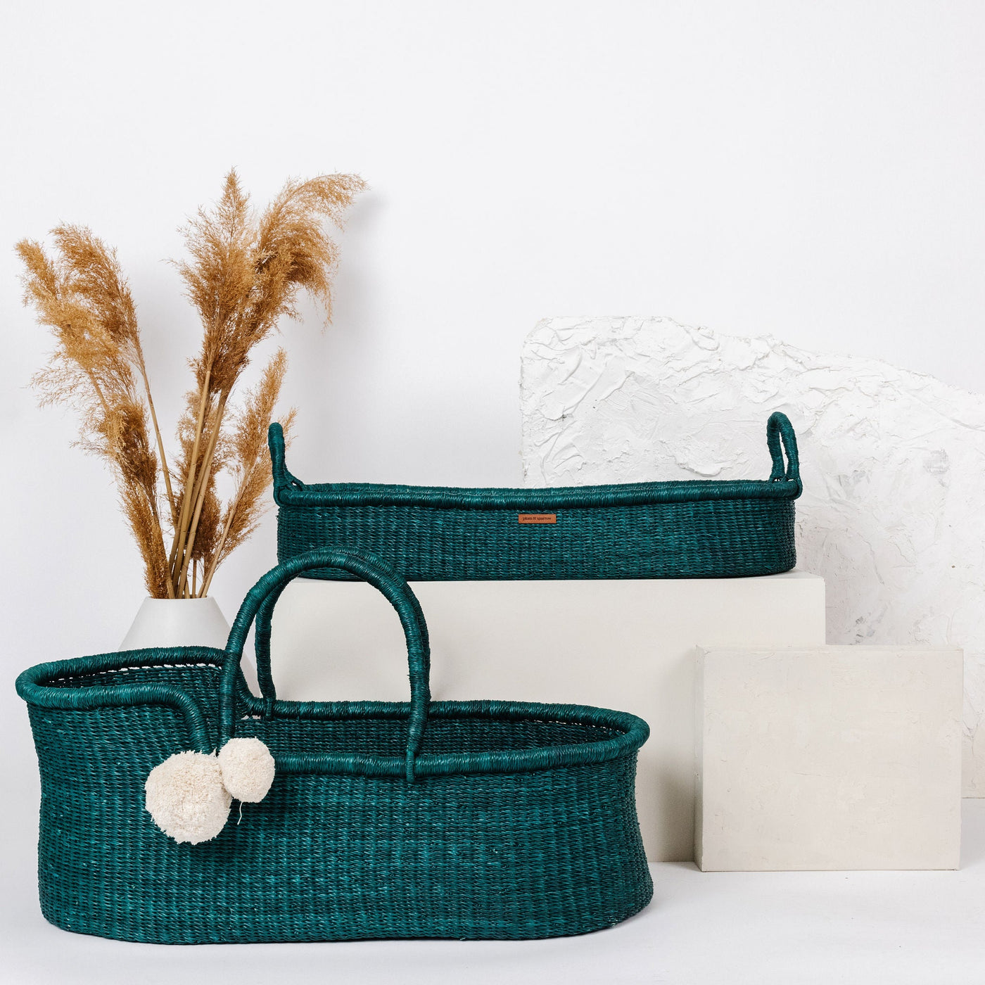 Teal<br> African Moses Basket