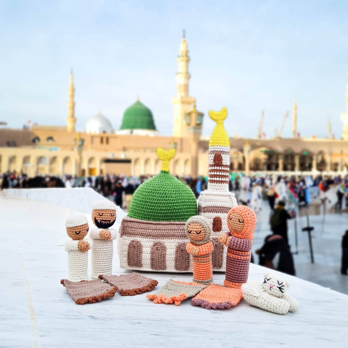 Playset - Masjid An-Nabawi | Handmade Educational Toy