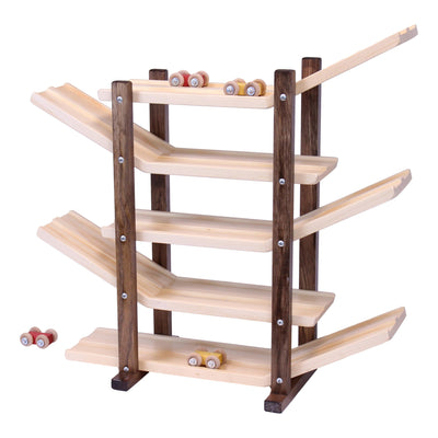 Amish-Made, Handcrafted Wooden Car Roller Racetrack Action Toy