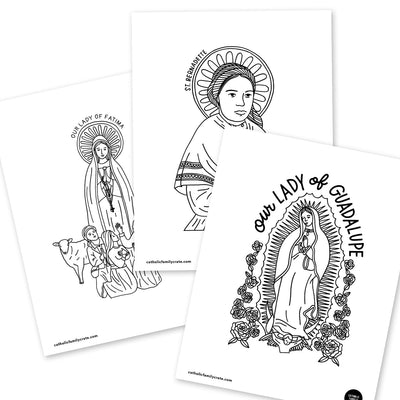 A Story with the Saints: Saints Alive Podcast™ Coloring Pages