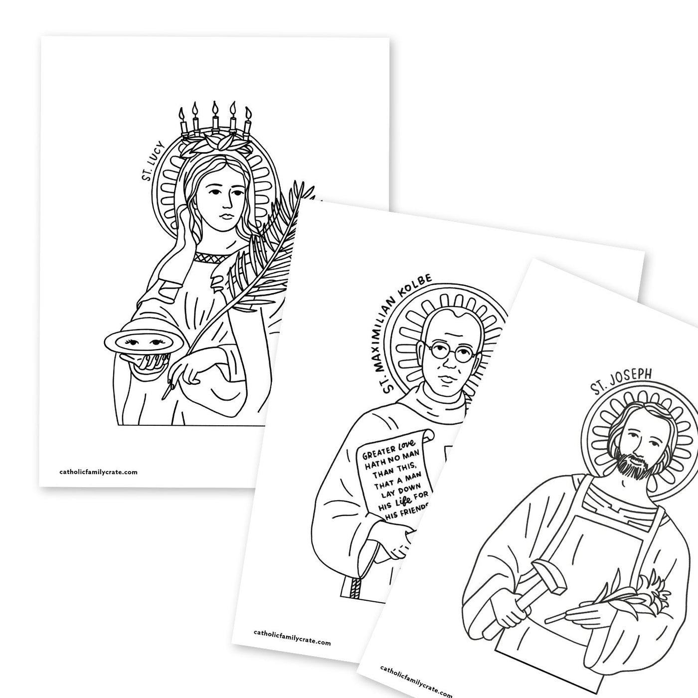A Story with the Saints: Saints Alive Podcast™ Coloring Pages