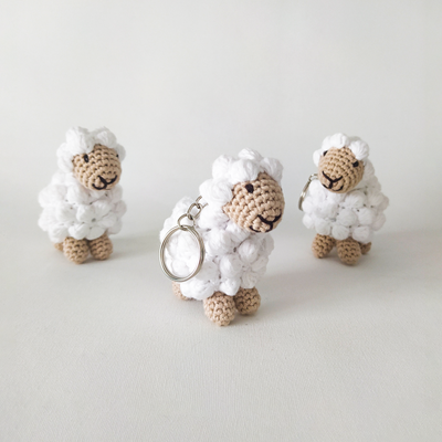 Keychain - Sheep | Handmade Amigurumi Gift