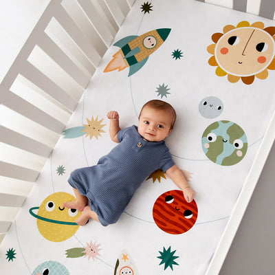 Space Explorer Standard Size Crib Sheet