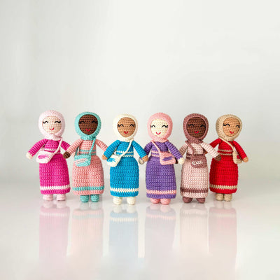 Hijab Doll with Purse (Small) | Handmade Muslim Doll