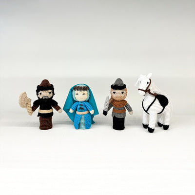 Playset - Ertugrul Characters with Tent | Handmade Educational Toy