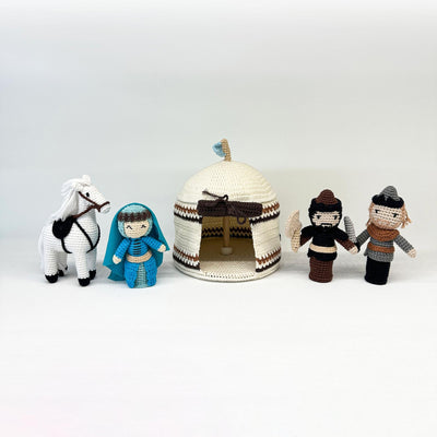 Playset - Ertugrul Characters with Tent | Handmade Educational Toy