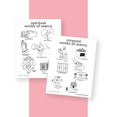 Works of Mercy Coloring Pages