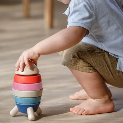 Plan Toys Stacking Rocket - Orchard